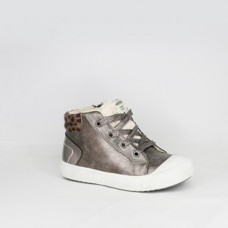 Victoria botin cordones y cremallera forrado